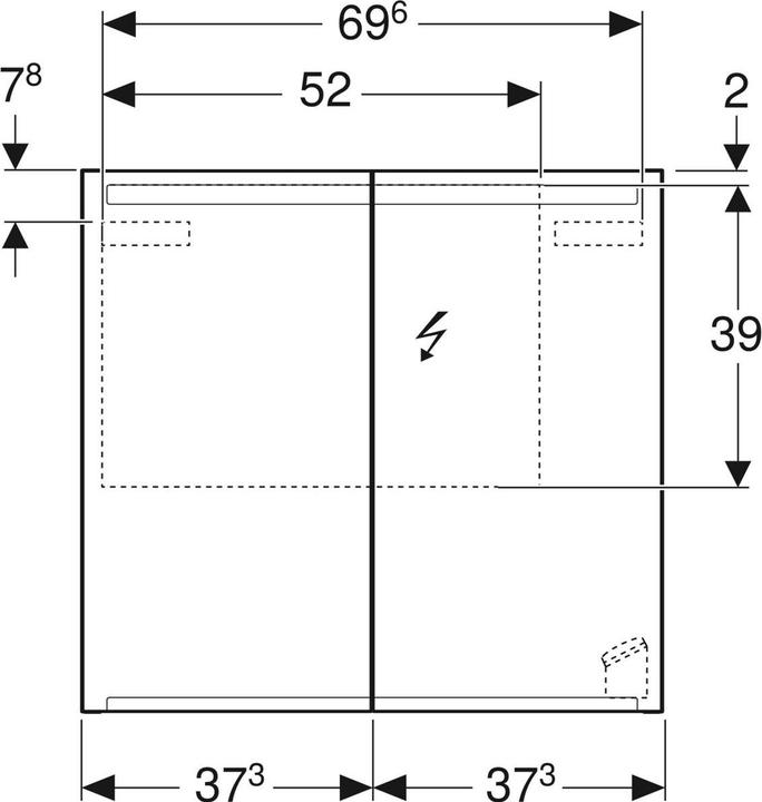 Immagine prodotto Geberit Option (75 x 15 x 70 cm)