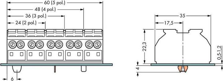 Actual product image Wago 4-wire device connection terminal. White 862-603 Content: 250 units (862-603)