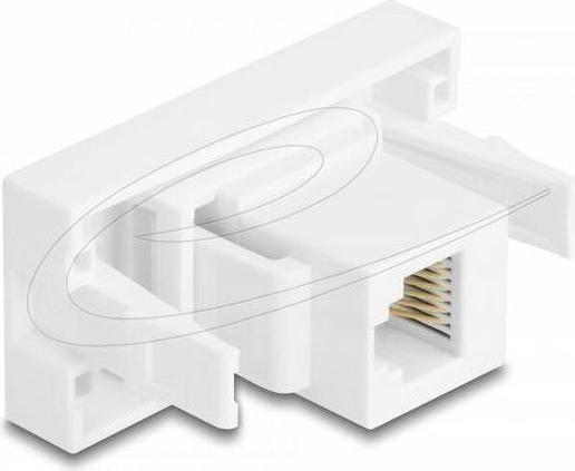 Produktbild Delock Easy 45 Modul RJ12 Buchse zu RJ12 Buchse UTP weiss (Patch Panel)