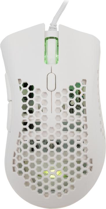 Actual product image Baracuda Gaming Mouse CORAL, 6D, 12800 dpi, White (BGM-031) (Cable)