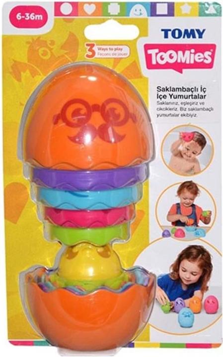 Productafbeelding Tomy Toomies - Verstop & Gluur Nest Eieren - Oranje