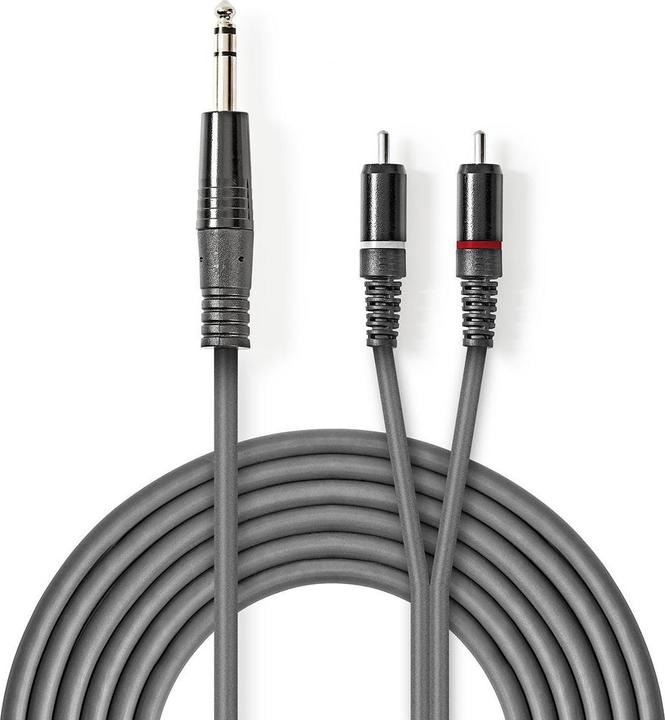 Immagine prodotto Nedis Cavo audio stereo 6,35 mm maschio - 2X RCA maschio (3 m)