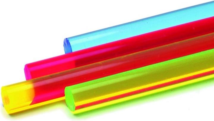 Werkstarck Acrylstäbe farbig fluoreszierend (100 cm, 0.40 cm)