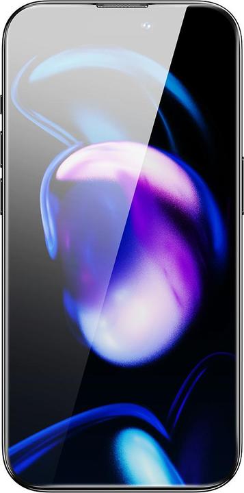 Produktbild Baseus Set of 2x Tempered Glass for iPhone 14 Pro Full Screen with Speaker Cover 0.3mm + Mounting Fr (80 Stück, Apple iPhone 14 Pro)