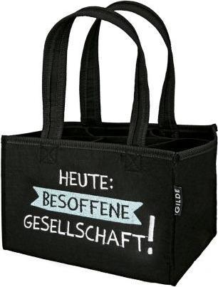 Actual product image Gilde Felt bottle tas. "Drunken company