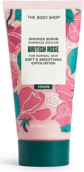 Actual product image Body Shop - British Rose Smoothing Shower Scrub (Shower Scrub) - Volume: 50 ml (50 ml)