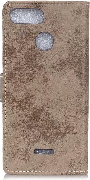 Actual product image MU Style Vintage Leather Bookcover Series (Xiaomi Redmi 6)
