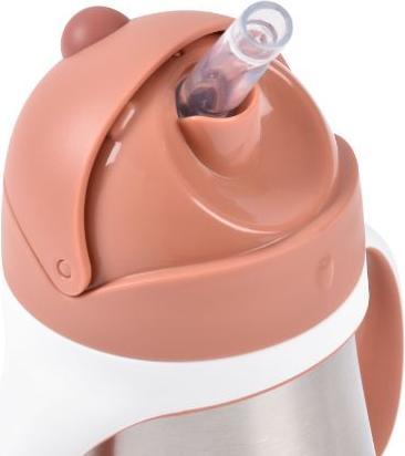 Image du produit Beaba Tasse à paille Inox 250ml terracotta