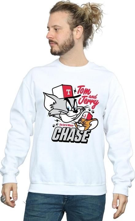 Actual product image Tom & Jerry Mens Cat & Mouse Chase Sweatshirt (3XL)