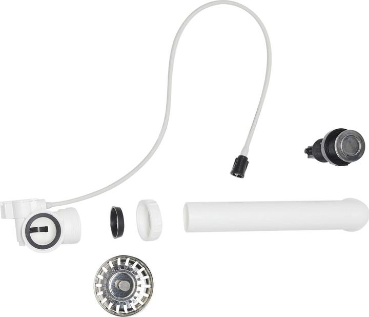 Produktbild Reginox Ablaufgarnitur Druckknopfventil M1783 + Druckknopf 35mm + Ablaufrohr