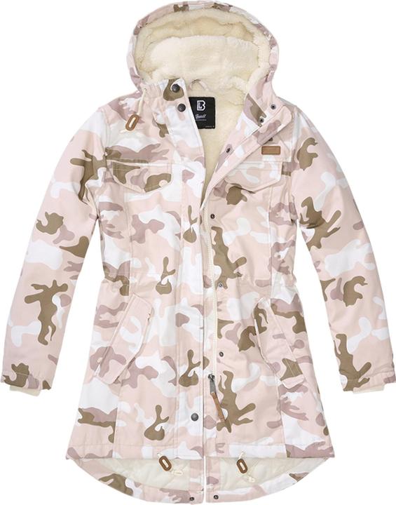 Actual product image Brandit Women's Marsh Lake Parka size M colour candy/camouflage pattern (M)