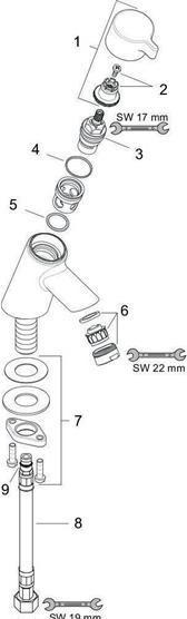 Produktbild hansgrohe Standventil Talis S 13132000 chrom ohne Ablaufgarnitur