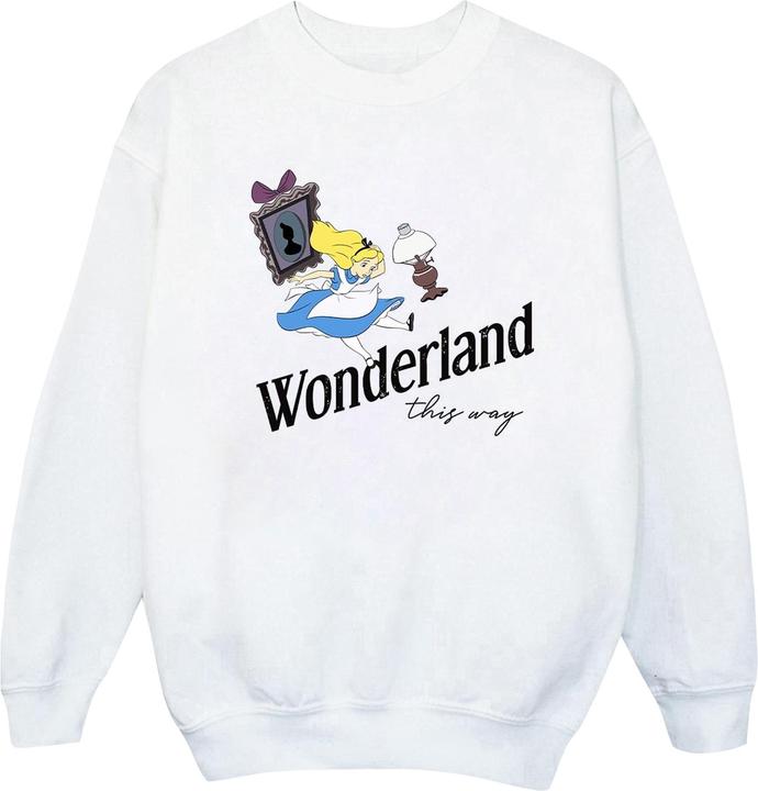 Disney Sweatshirt Jungen Alice im Wunderland This Way (140, 146)
