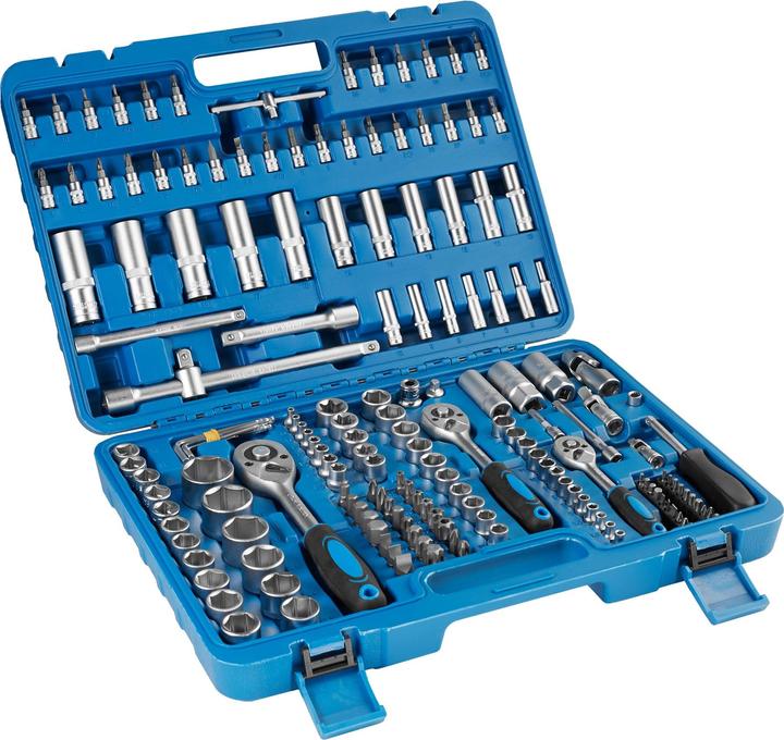 Produktbild tectake Steckschlüsselsatz (10 mm, 11 mm, 12 mm, 13 mm, 14 mm, 15 mm, 16 mm, 17 mm, 18 mm, 19 mm, 20 mm, 21 mm, 22 mm, 24 mm, 27 mm, 30 mm, 32 mm, 4 mm, 4.5 mm, 5 mm, 5.5 mm, 6 mm, 7 mm, 8 mm, 9 mm)