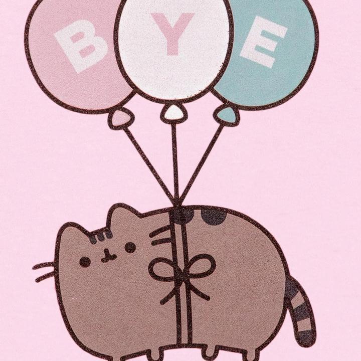 Immagine prodotto Pusheen Bye Maglietta Palloncini Maniche Corte Ragazze (140)