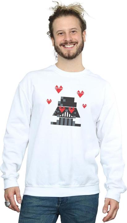 Actual product image Star Wars Mens Valentines Vader In Love Sweatshirt (4XL)