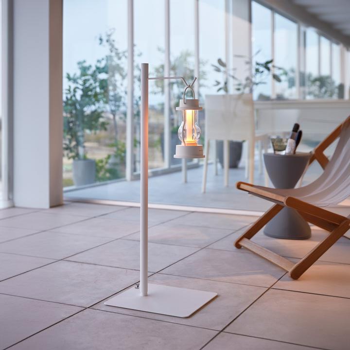 Actual product image Yamazaki TOWER height-adjustable lantern stand