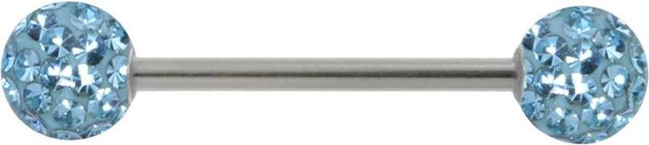 Image du produit Bijouteria Piercing langue (Résine époxy, Cristallin, Acier chirurgical 316L)