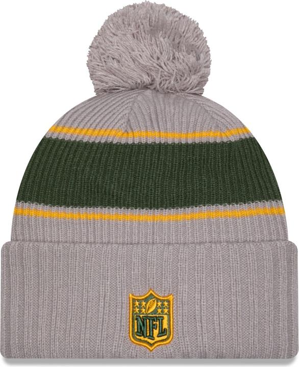Produktbild New Era NFL Sideline Winter Mütze Green Bay Packers Grau