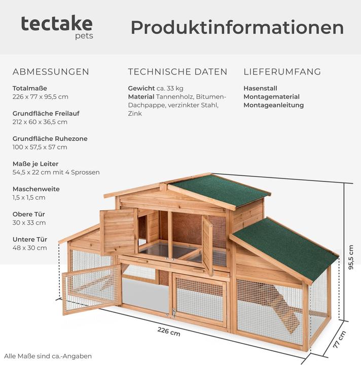 Produktbild tectake Kleintierstall