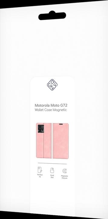 Actual product image Cazy Book Case Compatible with Motorola Moto G72 - Cover Foldable Magnetic Leatherette - (Motorola Moto G72)
