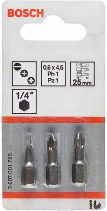 Produktbild Bosch Professional Zubehör Schrauberbit-Set Extra-Hart, 3-teilig, T20, T25, T30, 152 mm (T30, T25, T20)