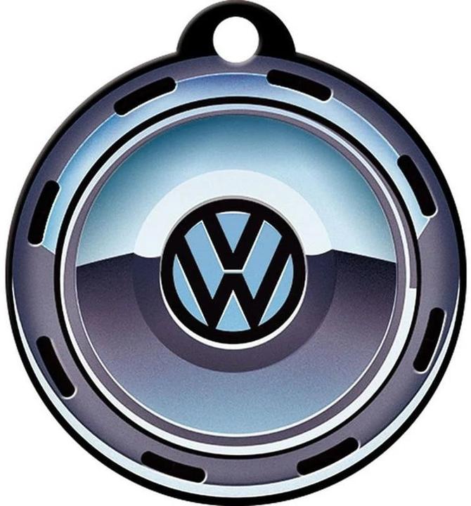 Actual product image Nostalgic-Art Merchandising Keychain VW wheel Ø 4 cm, 1 piece, Multicolor