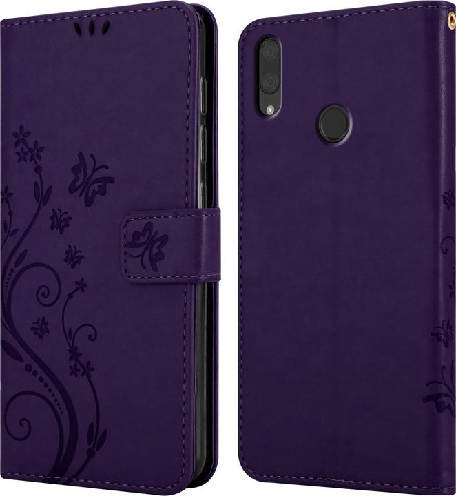 Productafbeelding Cadorabo Boekhoesje met bloem voor Huawei Y7 2019 / Y7 PRIME 2019 (Huawei Y7 (2019), Huawei Y7 Prime (2019))