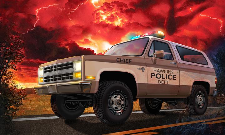 Actual product image Revell Stranger Things 1985 Chevrolet K5 Blazer