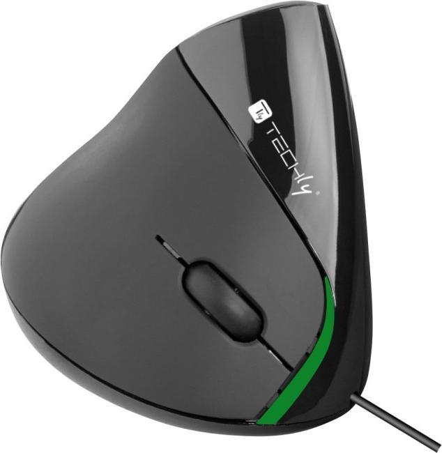 Produktbild Techly USB Ergonomic Vertical Mouse 1000dpi Black (Kabelgebunden)