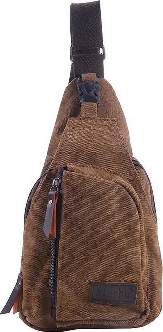 Only-Bags.Store Vintage Canvas Satchel Schulter Sling Chest Pack Multifunktionale Outdoor Kleine Umhängetasche