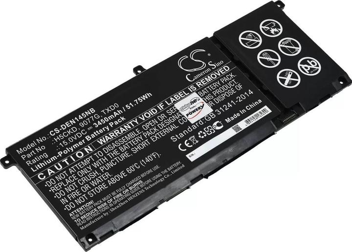 Produktbild AccuCell Akku Dell Latitude 15 3510, Inspiron 15 5501, Typ H5CKD u.a. (3450 mAh)