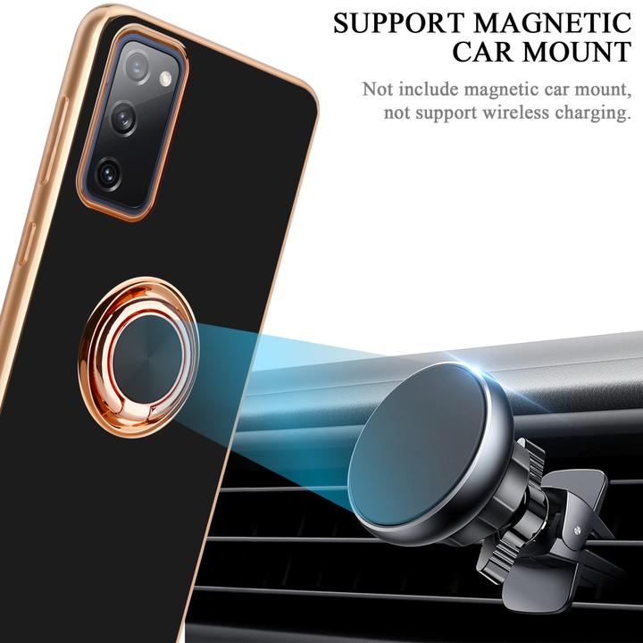 Actual product image Cadorabo Case for Samsung Galaxy S20 FE in TPU with camera protection and ring LM089 Style (Samsung Galaxy S20 FE)