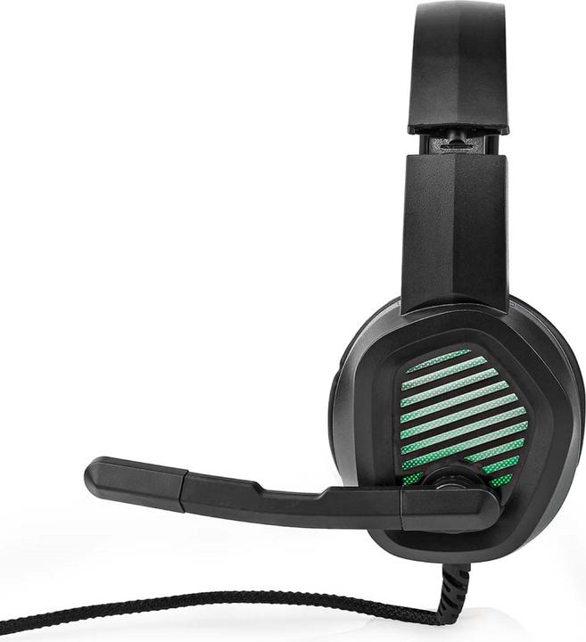 Actual product image Nedis Gaming Headset | Over Ear | Surround | USB Type-A | Foldable Microphone | 2.10 m | LED (Cable)