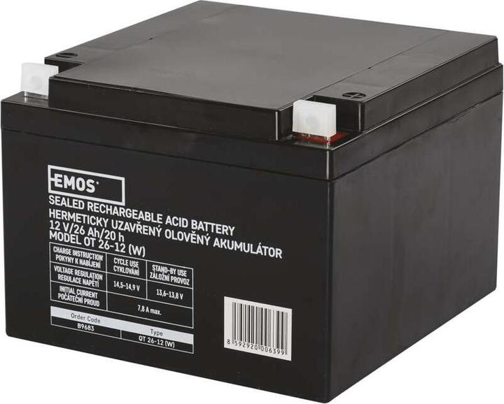Actual product image Emos SLA battery 12V 26Ah L2 (1 pcs., Device specific, 26000 mAh)