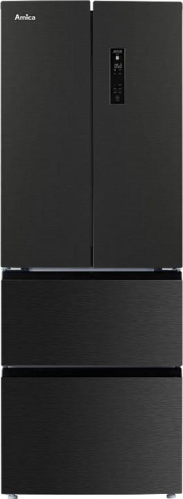 Produktbild Amica KGCN 388 180 S Side-by-Side Kühlkombination Freistehend E, Metallisch (357 l)