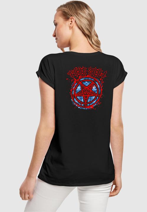 Actual product image Merchcode Ladies Slayer - Tour 2004 Extended Shoulder Tee - 114325 (L)