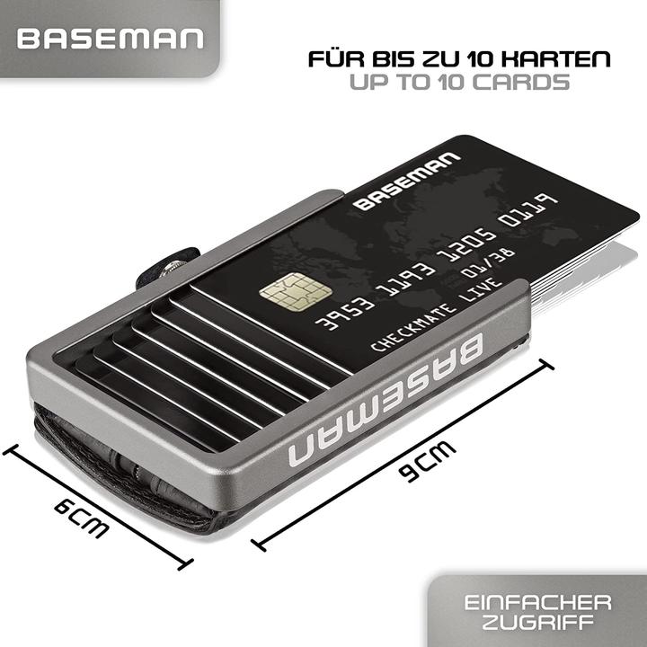 Actual product image Baseman Credit card case with coin pocket, carbon