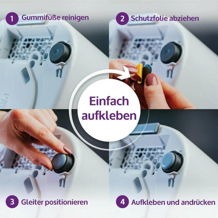 Produktbild Mixcover 3 unsichtbare Slider Gleiter für den Thermomix TM6 TM5