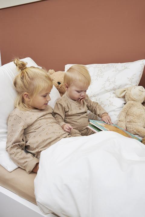 Productafbeelding Meyco pyjama mini panter zand mt 98/104 (104)