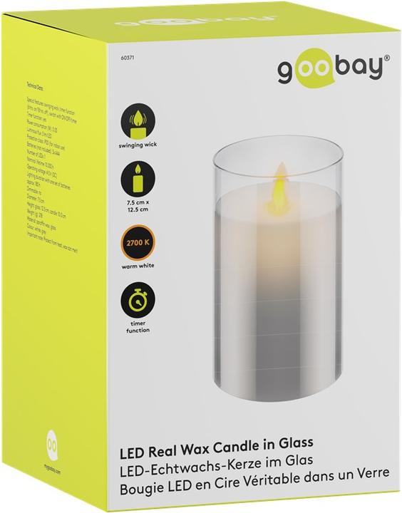Produktbild Goobay LED-Echtwachs-Kerze (1 x)