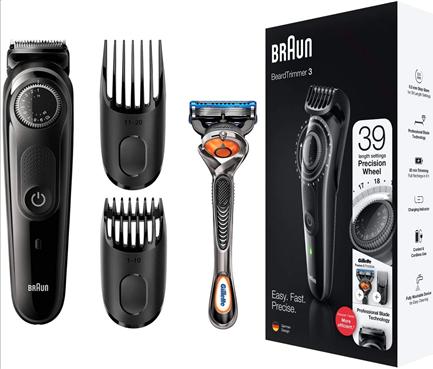 Produktbild Braun Beard Trimmer BT3242 Cordless, Operating time (max) 80 min, Number of length steps 39, Number