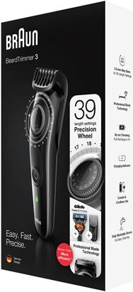 Produktbild Braun Beard Trimmer BT3242 Cordless, Operating time (max) 80 min, Number of length steps 39, Number