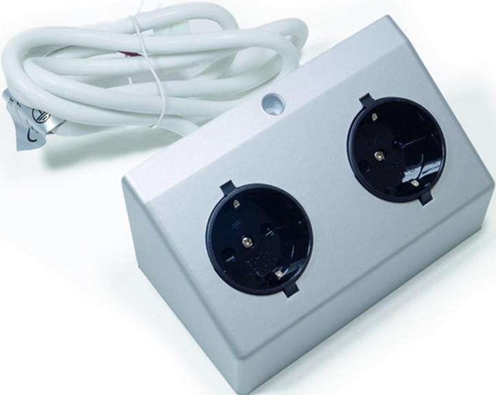 Actual product image L&S Doppelsteckdose DE 230 V, schwarz