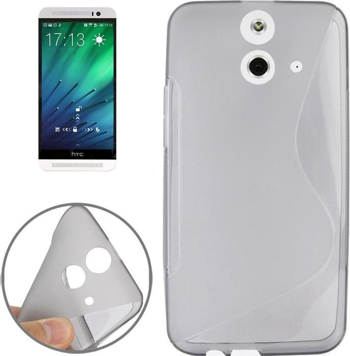 Actual product image König Design Mobile Phone Cover TPU Protective Case for HTC One E8 Grey (HTC One E8)