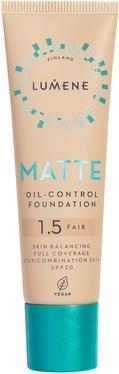 Produktbild Lumene Matte Oil-Control Foundation Spf20 1.5 Fair 30ml