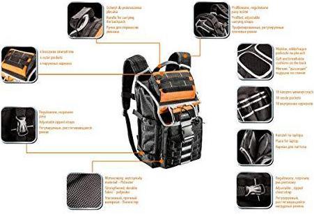 Produktbild Neo Tools Tool backpack 84-304 (18 Teile)