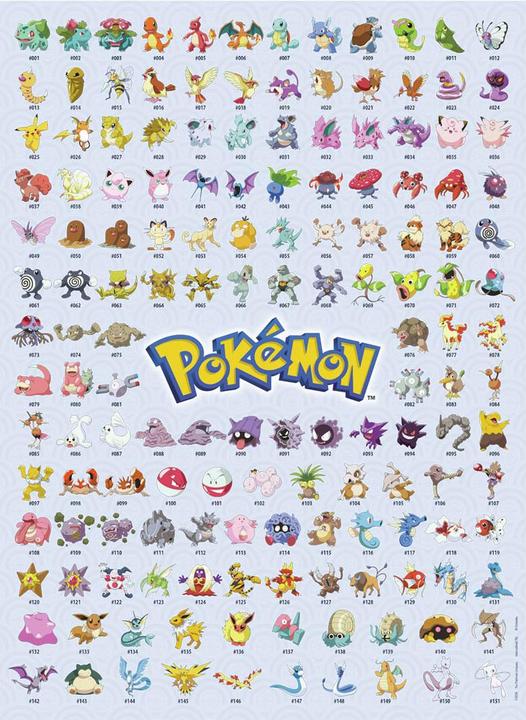 Produktbild Ravensburger Die ersten 151 Pokémon (500 Teile)