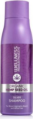 Actual product image Wellness Premium Products Silver Shampoo for Blonde and Grey Hair Tones 500ml (500 ml, Liquid shampoo)
