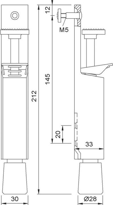 Produktbild Kws Türfeststeller 1033/1035 (1 Stück)